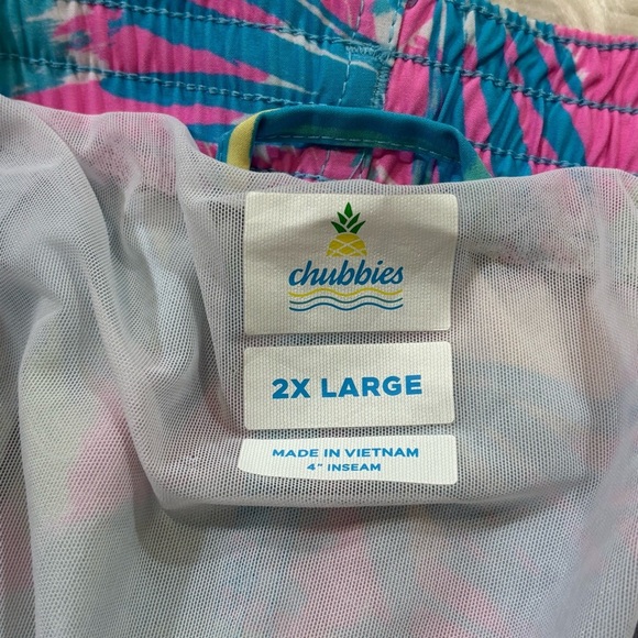 Chubbies The Subtropics 4" Classic Mens Swim Trunks 2XL - Picture 6 of 8